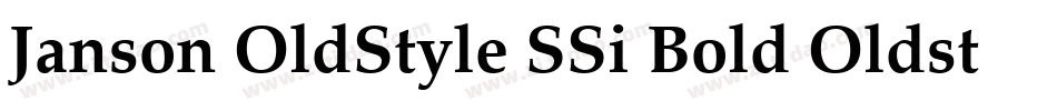 Janson OldStyle SSi Bold Oldstyle Figures字体转换